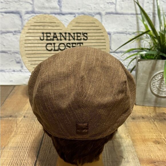 Cremieux Collection Brown Cabbie Flat Cap Hat Size S/M - Picture 3 of 8